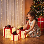Lighted Christmas Gift Boxes – Set of 3, Jingle Jollys