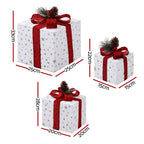 Lighted Christmas Gift Boxes – Set of 3, Jingle Jollys
