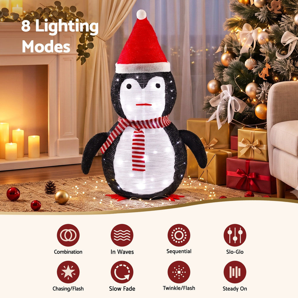 LED Pop-Up Penguin Christmas Display, 70 cm – Jingle Jollys