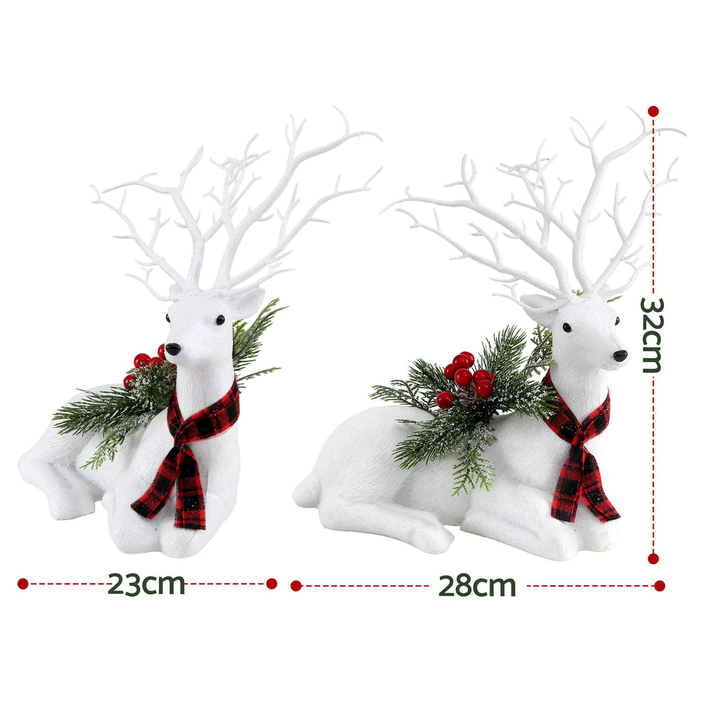 Glitter Christmas Reindeer Ornament, 32 cm – Jingle Jollys