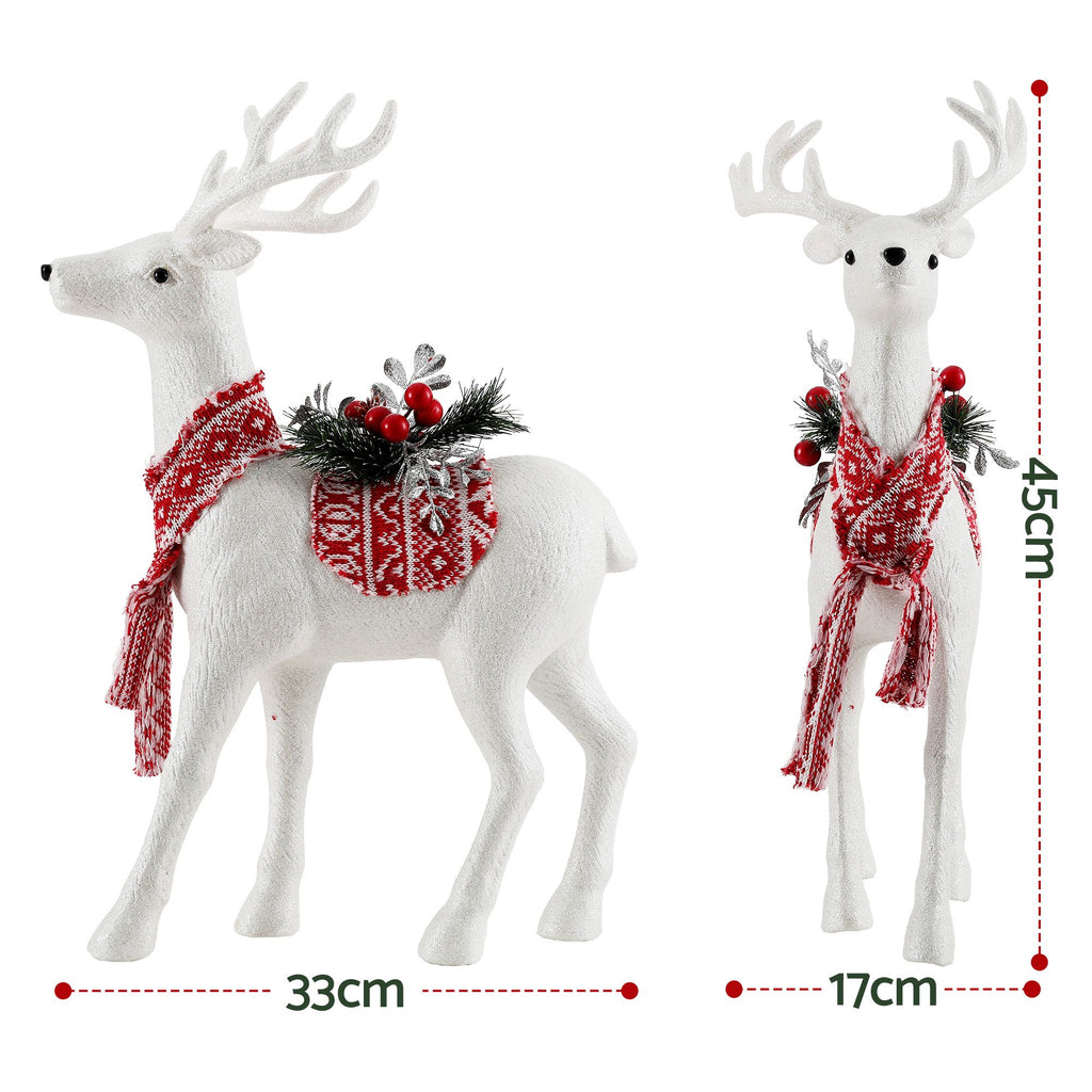 Glitter Christmas Reindeer Ornament, 45 cm – Jingle Jollys